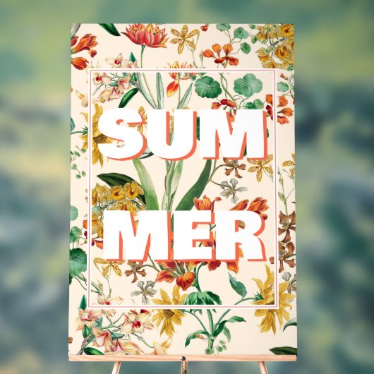 Fleurs d'orchidées botaniques d'été vintage  (Neutre)