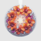 Fleurs d'orchidées enchâssées dans des cristaux (dos)