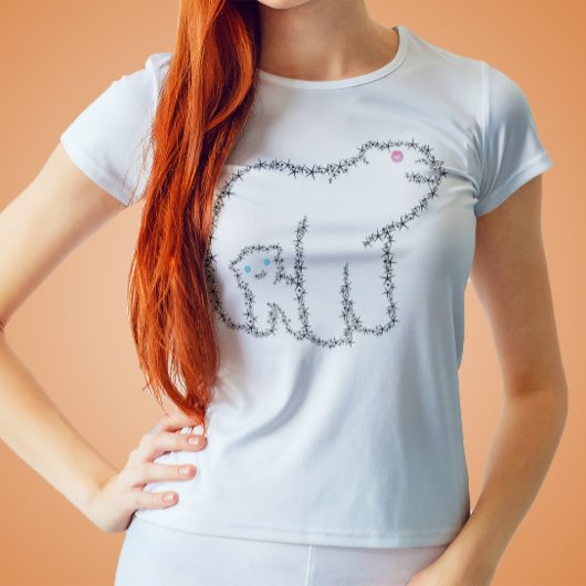 Fleurs d'ours maman Ligne T-shirt