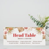 Fleurs du désert bohème carte de votre place (Debout devant)