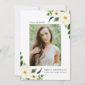 Fleurs du jardin | Invitations de la fête de gradu (Devant)