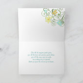 Fleurs du jardin Parents Carte de remerciements du (Intérieur)