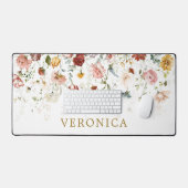 Fleurs du jardin printanier Nom personnalisé Burea (Clavier et souris)