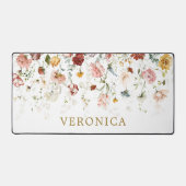 Fleurs du jardin printanier Nom personnalisé Burea (Recto)