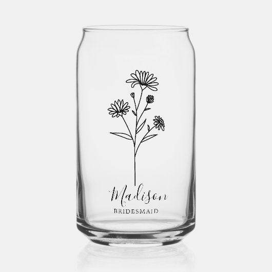 Fleurs du mois de naissance Septembre Aster Brides (Recto)