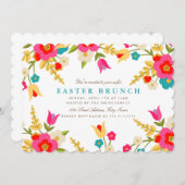 Fleurs du pays Invitation de Pâques (Devant / Derrière)