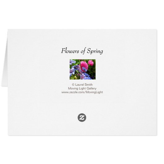 Fleurs du printemps (Dos Horizontal)