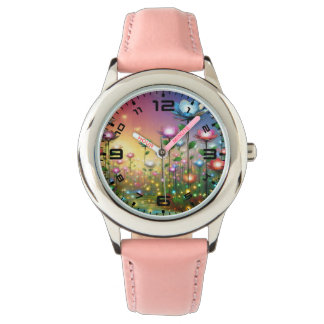 Fleurs éclatantes Montre rose