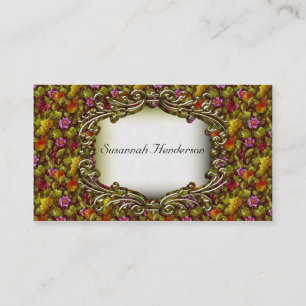 Fleurs élégantes, Cartes de visite de fruits et d'