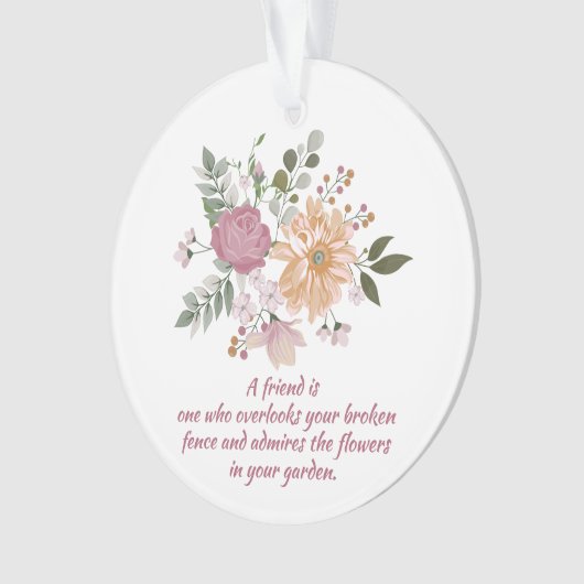 Fleurs élégantes, Un Ami est... (devant)