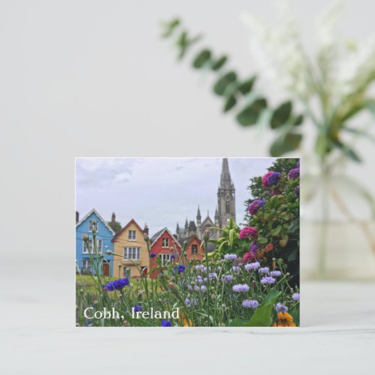 Fleurs en Cobh, Irlande Carte postale (Debout devant)