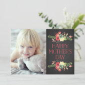 Fleurs en fleurs | Carte de fête des mères en tabl (Debout devant)
