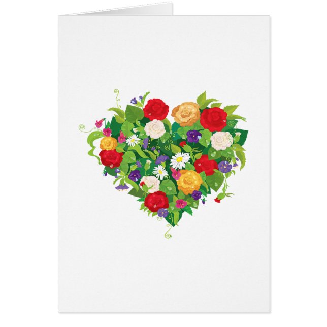 Fleurs en forme de coeur (Devant)