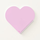 Fleurs en forme de coeur et Carnet spirale d'amour (Dos)