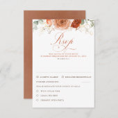 Fleurs en terre cuite Mariage RSVP (Devant / Derrière)