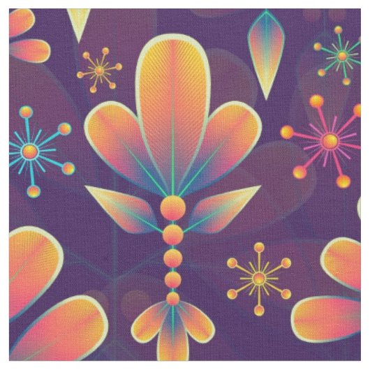 fleurs en tissu fleuri (Fermer)