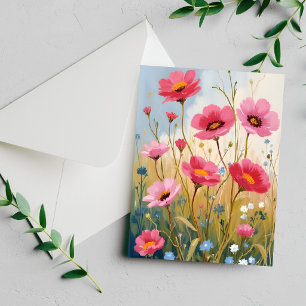 Fleurs Épanouies   Carte Fleurale de Prairie aux F
