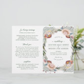 Fleurs esquissées Programme unique de mariage de c (Debout devant)