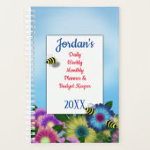 Fleurs et abeilles Budget quotidien (Devant)