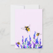 Fleurs et abeilles Carte d'anniversaire (Dos)