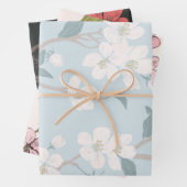 Fleurs et abeilles Feuilles de papier à thème enve (En situation)