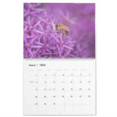 Fleurs et abeilles Floral Nature 2025 Calendrier (Mar 2026)