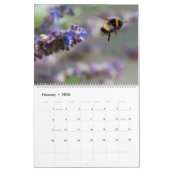 Fleurs et abeilles Floral Nature 2025 Calendrier (Feb 2026)