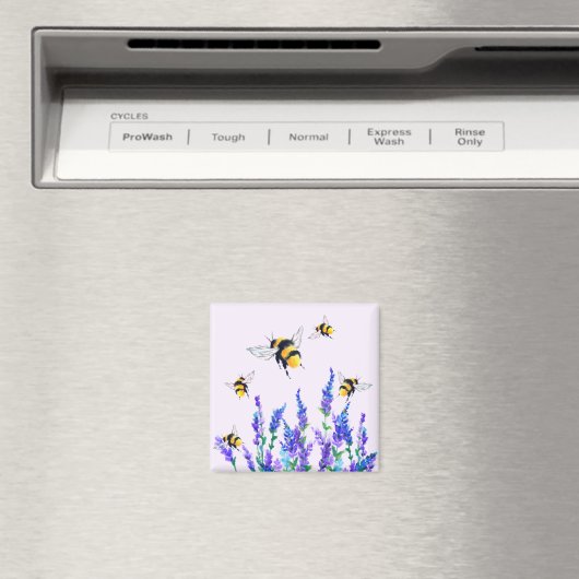 Fleurs et abeilles Flying Magnet (In Situ (Lave-vaisselle))