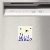 Fleurs et Abeilles Magnet Spring (In Situ (Lave-vaisselle))