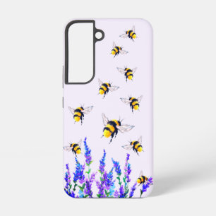 Fleurs et abeilles Samsung Galaxy Coque