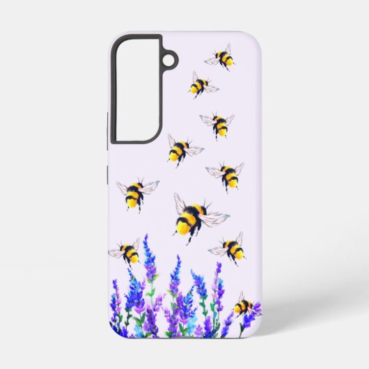 Fleurs et abeilles Samsung Galaxy Coque (Verso)