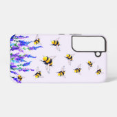 Fleurs et abeilles Samsung Galaxy Coque (Verso Horizontal)