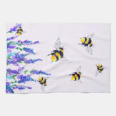 Fleurs et abeilles Serviette de cuisine Ressort (Horizontal)