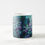 Fleurs et ailes : Mug à papillon bleu floral (Centre)