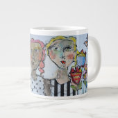 Fleurs et amis Jumbo Mug (Devant droit)