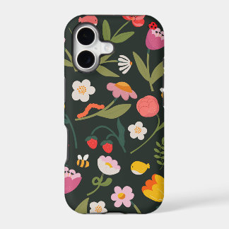 Fleurs et animaux. Conception de coque pour iPhone