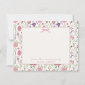 Fleurs et arc, De la pépinière de carte (Devant)