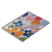 Fleurs et ballons Carnet spiral (Côté gauche)