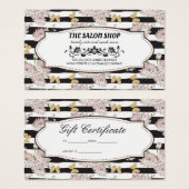 Fleurs et bandes | Parties scintillant Papillons L (Devant & derrière)