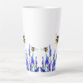 Fleurs et bees Latte Mug (Devant)