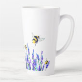 Fleurs et bees Latte Mug (Droite)