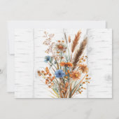 Fleurs et bouleau blanc Enregistrer les cartes de  (Dos)