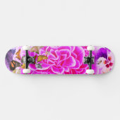 FLEURS ET BUTTERFLITS ROSE DU SKATEBOARD (Horz)