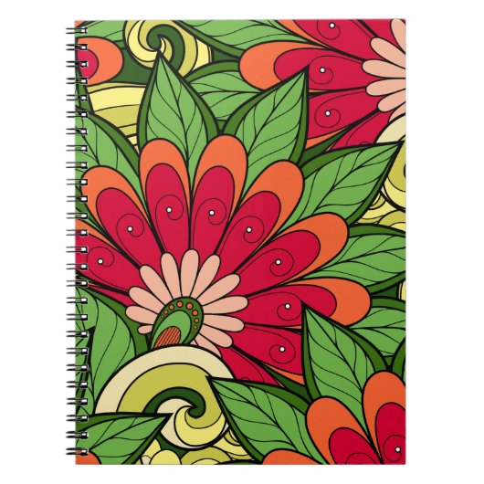 Fleurs Et Carnet P6 À Fleurs (Devant)