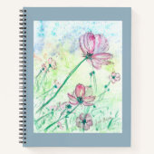 Fleurs et Carnet spiral aérien (Devant)