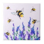 Fleurs et carreaux en céramique des abeilles (Devant)