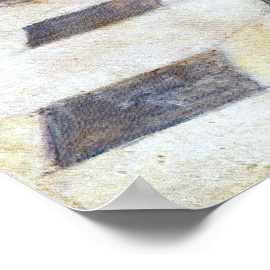 Fleurs et chats - Impression impressionniste - Ren (Coin)