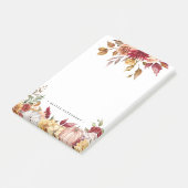 Fleurs et Citrouilles rustiques tombent Post-It No (Incliné)