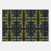 Fleurs et coeurs tourbillonnant PUNCHY Papier à en (Devant 3)