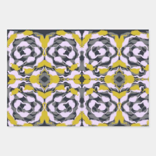 Fleurs et coeurs tourbillonnant PUNCHY Papier à en (Devant)